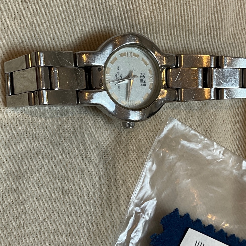 Anne Klein Metallic Silver Wristwatch